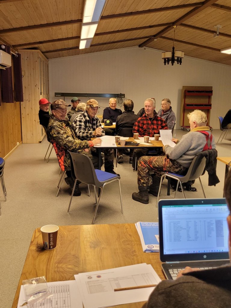 Fra samlingen på Håsken før prøvestart