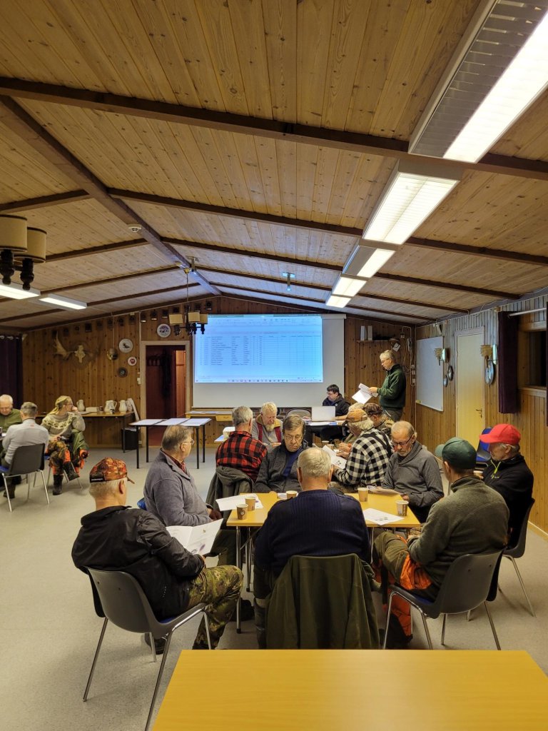 Fra samlingen på Håsken før prøvestart