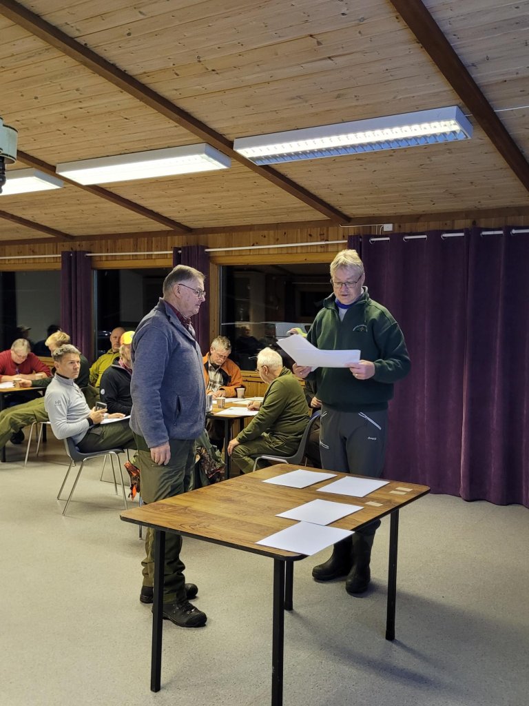 Fra samlingen på Håsken før prøvestart