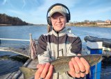 Dorgefiske med wobbler, spinner og sluk etter ørret. Del av fiskeskolen for ungdommen.