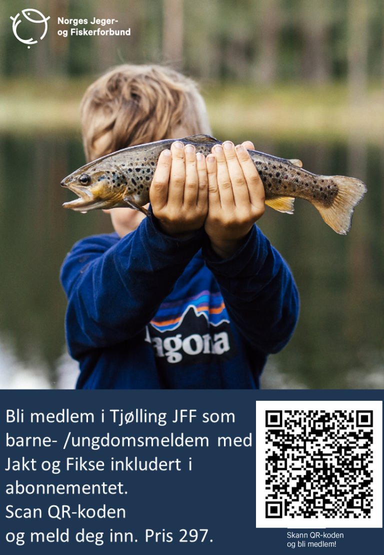 Bli barne-/ ungdomsmeldem med Jakt og Fiske inkludert