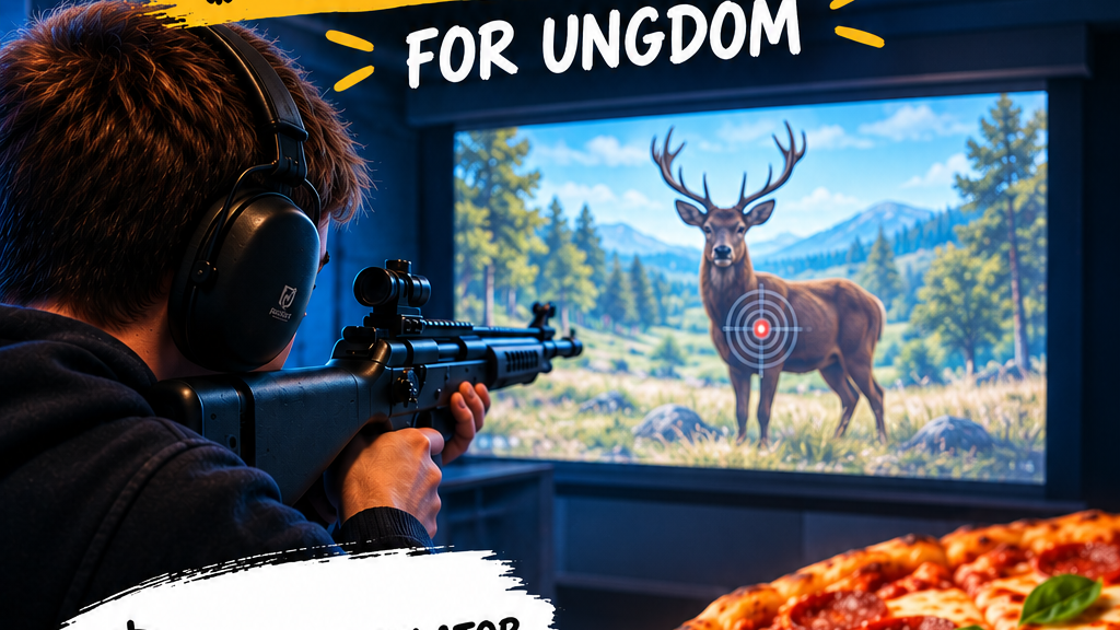 Skytesimulator og pizzakveld for ungdom