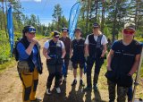 Jaktskytterskolen Nomader trener på haglebane 1 torsdag 3 juli 2025