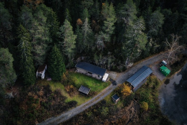 Oversiktsbilde Fellemyra haglebane. Rælingen JFF