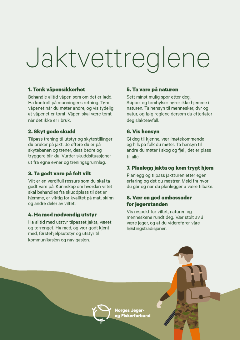 Jaktvettreglene 2026