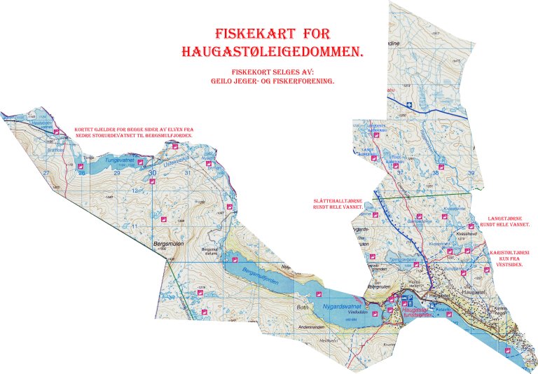 fiskekart for Haugastøleigedommen