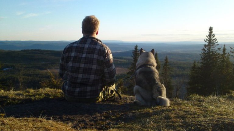 Flotsberget Steffen og graahund