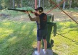 Åpen dag på leirduebanen. Rekrutter, Kvinner, Ungdom og Barn.  26 Aug