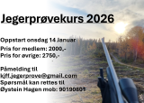 Jegerprøvekurs Oppstart. HUSK Påmelding!