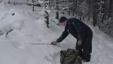 Rune Bjørnstad fra SNO dokumenterte familiegruppe i Veensvangvegen på Espa forrige sesong. Foto: Ole M. Lien