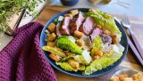Cæsarsalat med andebryst