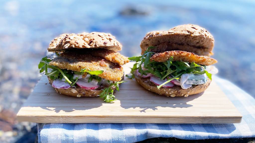 Stekt horngjel: Den litt rare og lange fisken er en god matfisk.