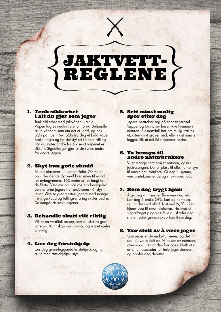 Jaktvettreglene