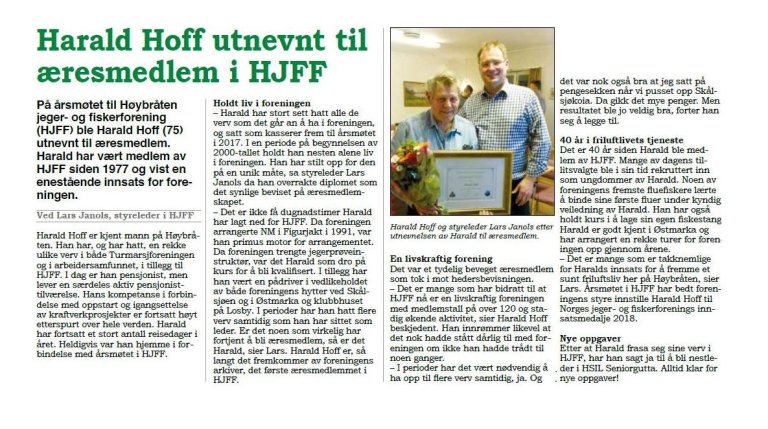 2017 Harald Hoff utnevnt til æresmedlem på årsmøtet.jpg