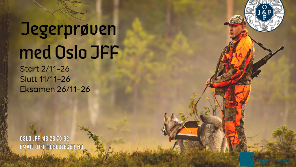Jegerprøvekurs med Oslo JFF start 2/11-26