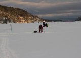 Sjøfisketur på isen i Bunnefjorden