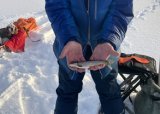 Røyefiske på tynn is, Øyungen 16. desember