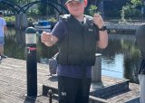 Familietur med fiske i Vadet