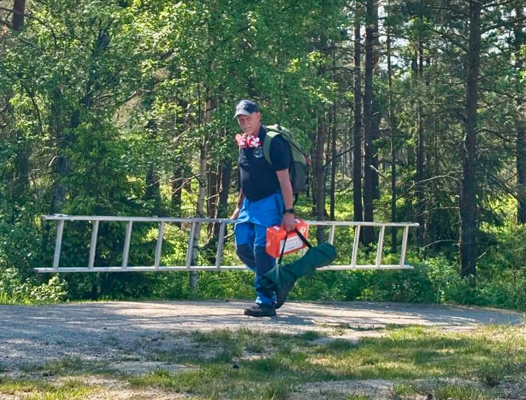 Stien skal ryddes inn