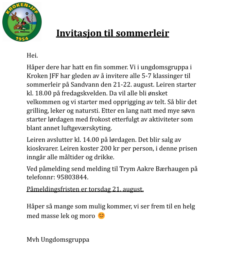 ungdomsleir