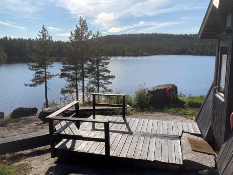 Gamma ved Krokvann, utsikten fra terrassen - Foto: John Gonsholt.jpg