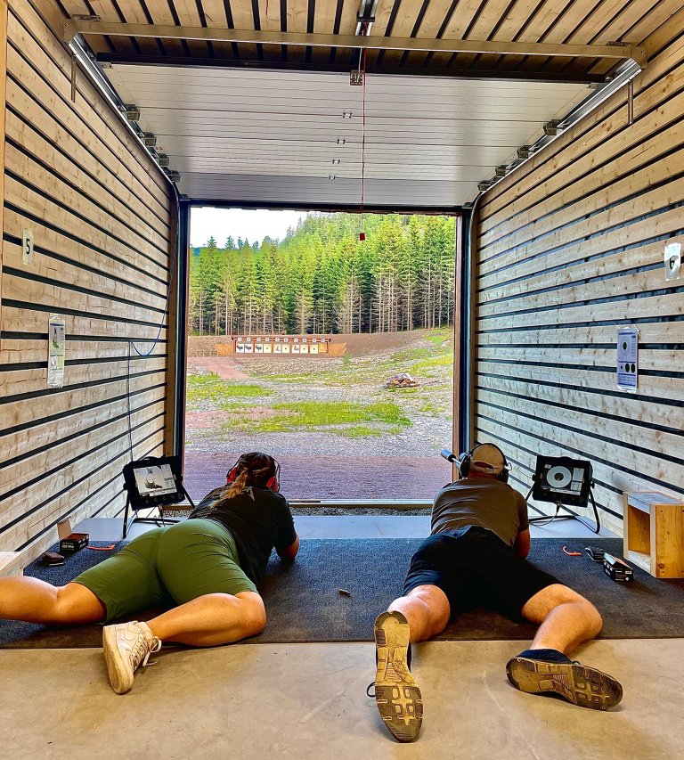 Skyting på riflebanen i Almedalen, Siljan